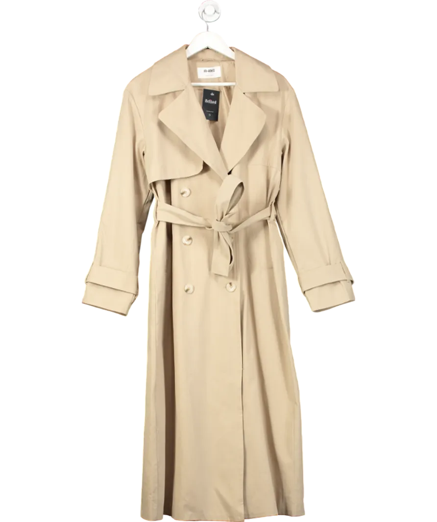 4th & Reckless Beige Trench Coat UK 12