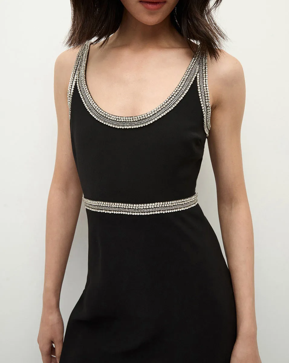 Flores Bead-Trim Maxi Dress