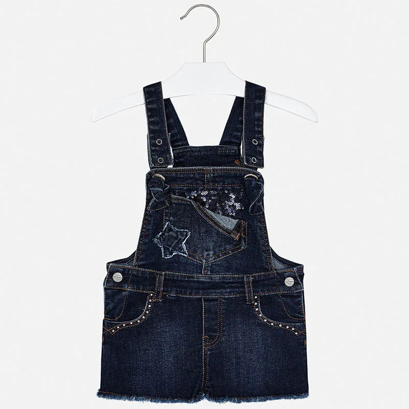 Mayoral Denim Skirt Overalls