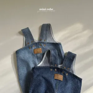 [minirobe] kangaroo denim overalls - SS24