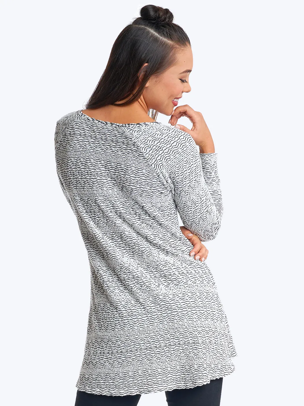 Tianello "Hagen" Jacquard Knit Jersey "Nao" Tunic