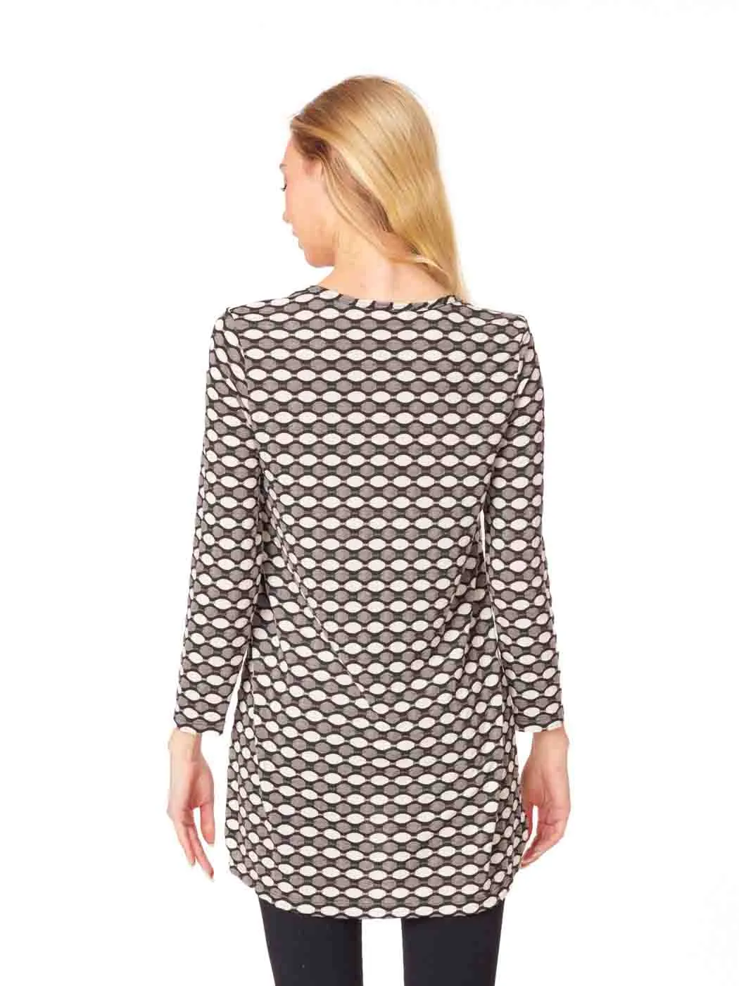 Tianello "Yuki" Jacquard Knit  "Ahtra" Tunic