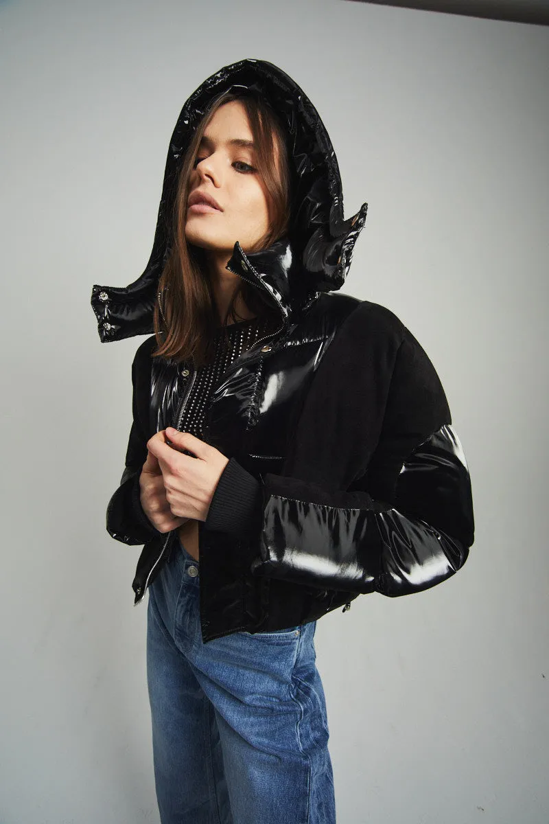 VEYA MINI PUFFER JACKET | BLACK